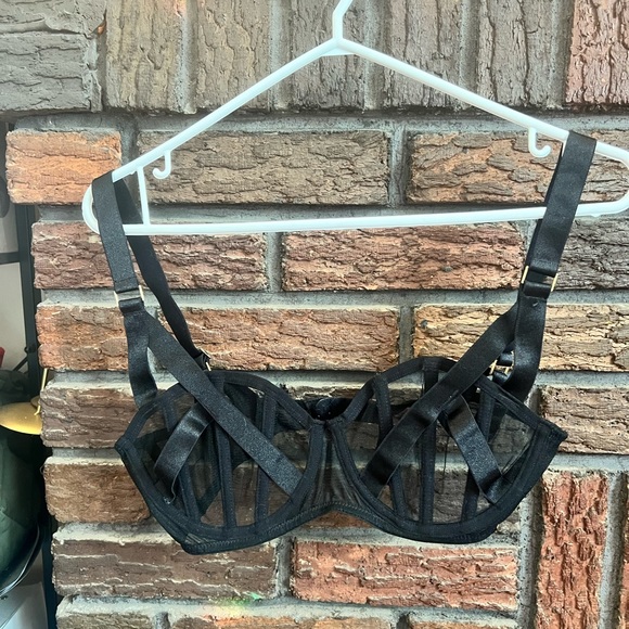 NWOT Bluebella Black Sheer Underwire Balconette Bra Size 36D - Picture 4 of 7